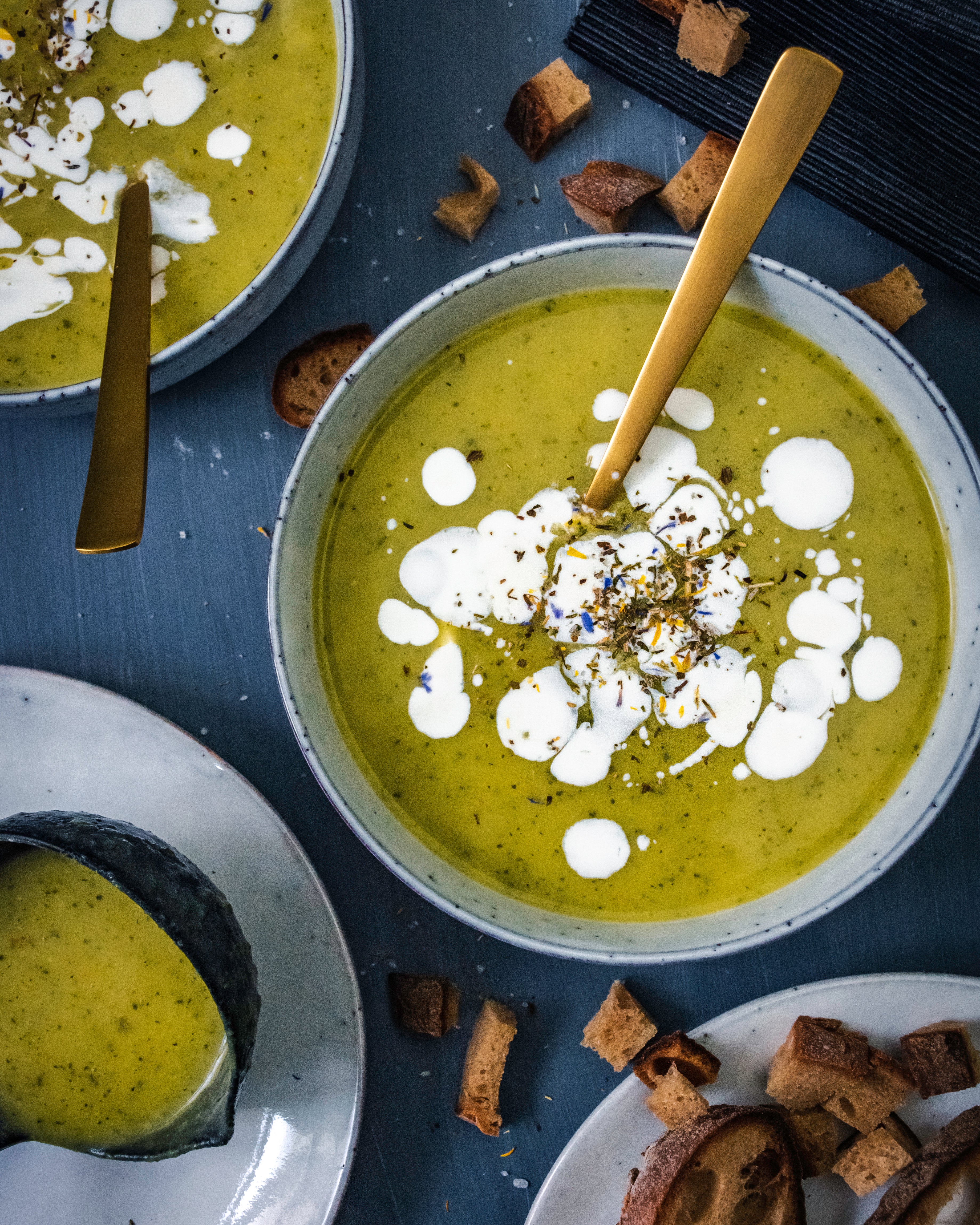 Zucchinicremesuppe