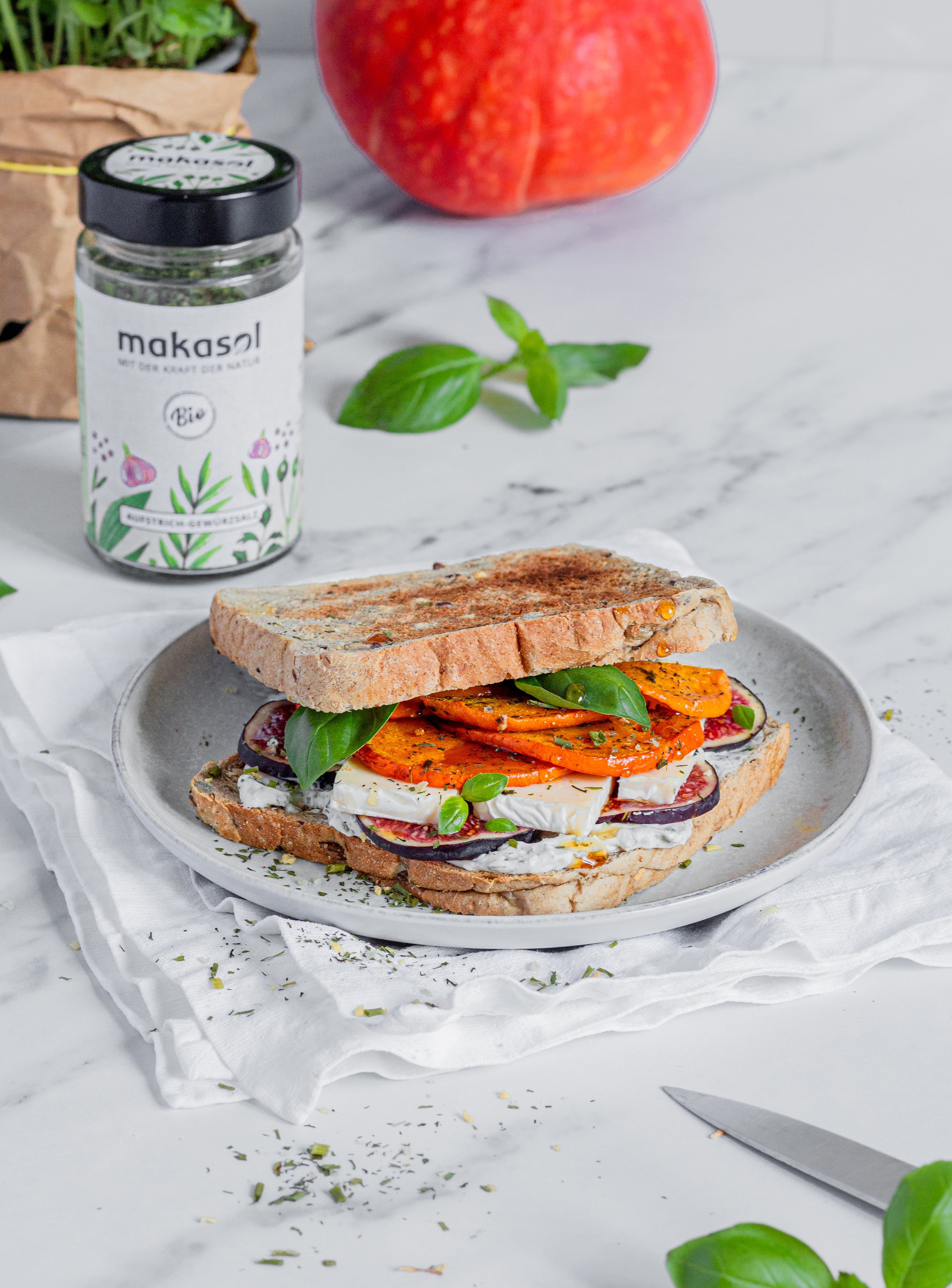 Toast einmal anders - Kürbis-Feigen-Toast