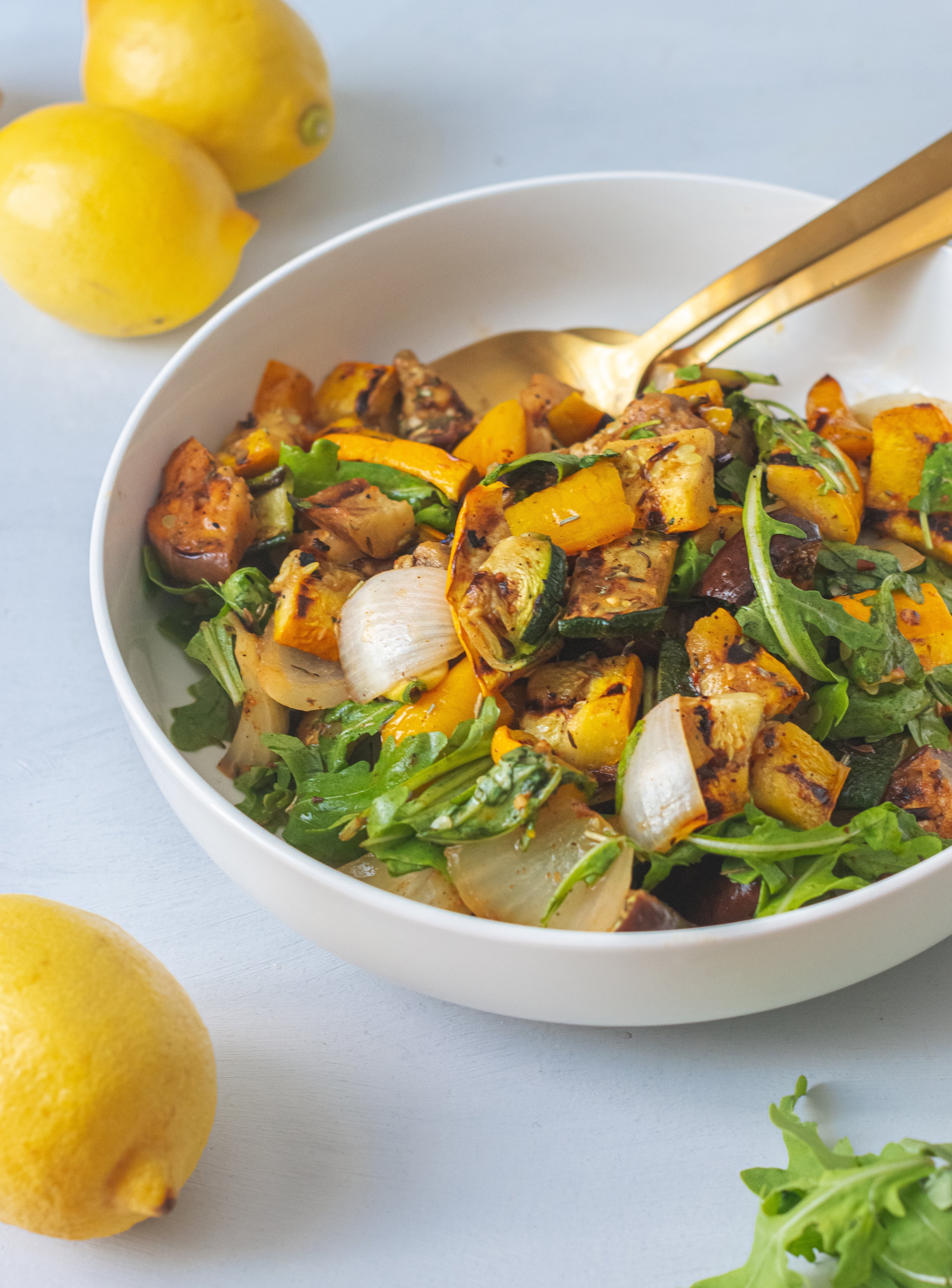 Grillgemüsesalat mit Zitronen Dressing