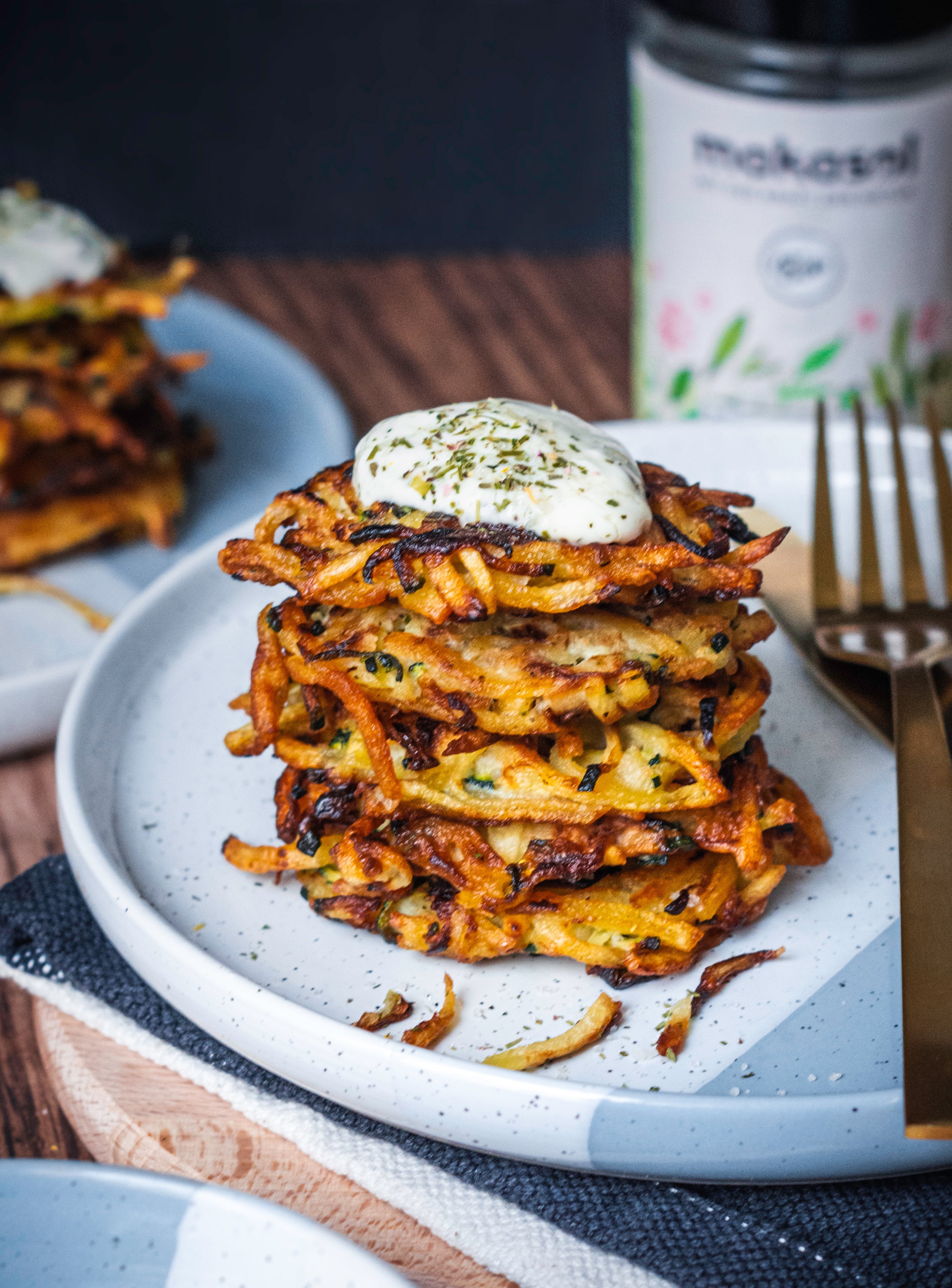 Kartoffel-Zucchini-Puffer Kartoffel-Zucchini-Puffer